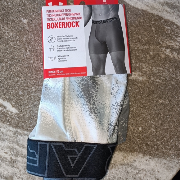 NEW Under Armour Men's Performance TECH Boxerjock Underwear New Size Medium - Picture 2 of 2